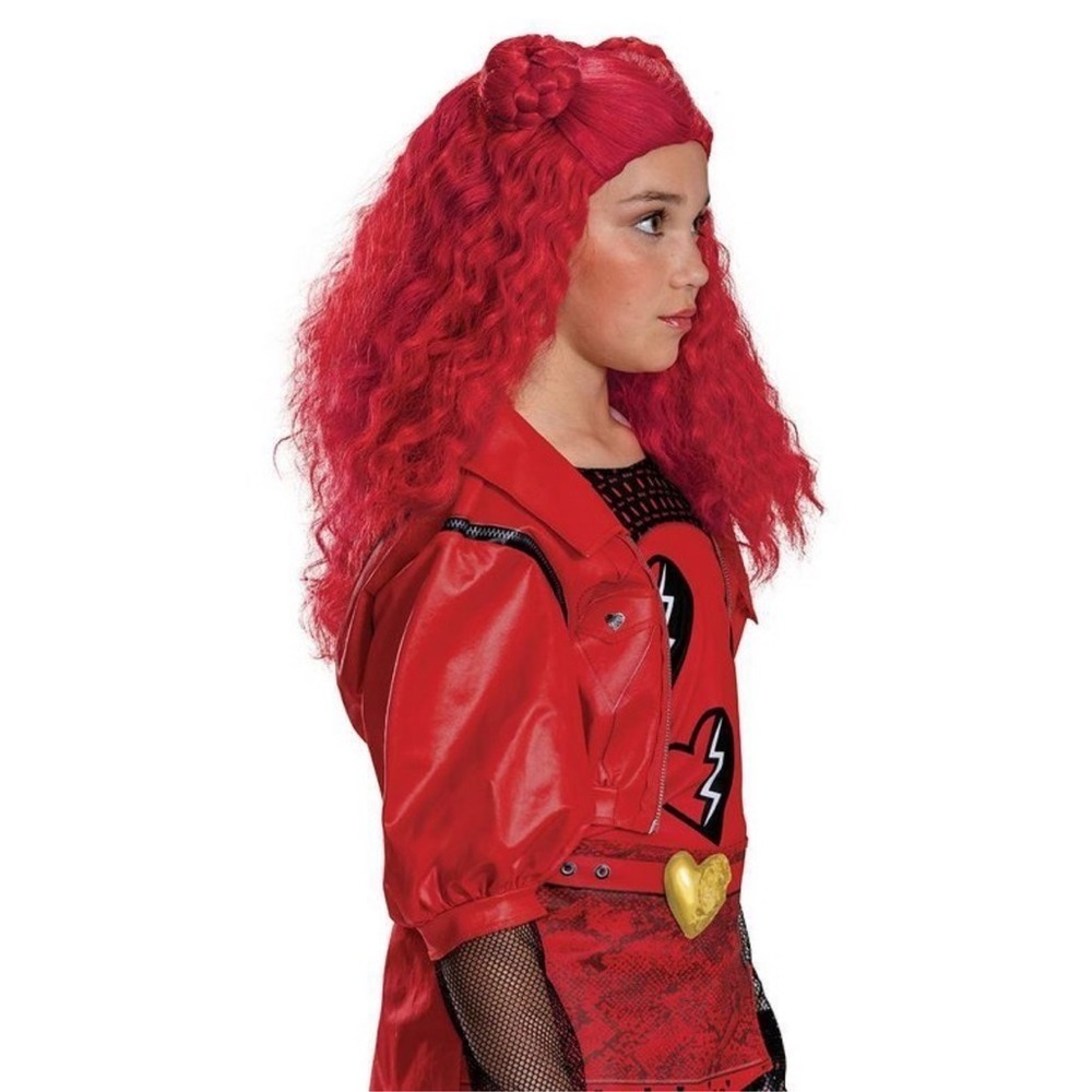 NWT Disney Descendants Red Wig Halloween Costume Accessory - Picture 3 of 7
